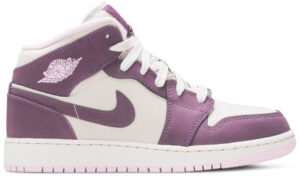 Jordan 1 Mid Pro Purple Desert Sand (GS) 555112-500 - Phonecase4u photo 1