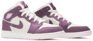 Jordan 1 Mid Pro Purple Desert Sand (GS) 555112-500 - Phonecase4u photo 3