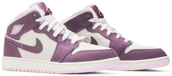 Jordan 1 Mid Pro Purple Desert Sand (GS) 555112-500 - Phonecase4u photo 3