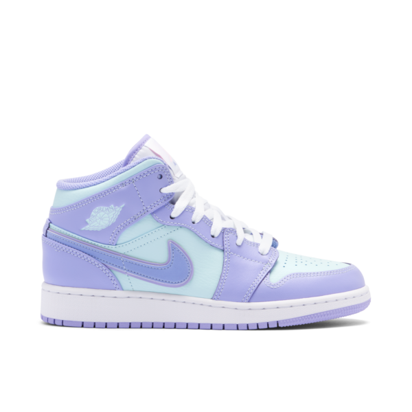 Jordan 1 Mid Purple Aqua (GS) 554725-500 - Phonecase4u photo 1