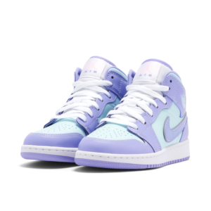Jordan 1 Mid Purple Aqua (GS) 554725-500 - Phonecase4u photo 4