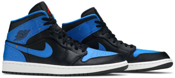 Jordan 1 Mid Royal Paint Splatter 554724-048 - Phonecase4u photo 3