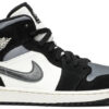 Jordan 1 Mid Satin Grey Toe 852542-011 - Phonecase4u photo 1