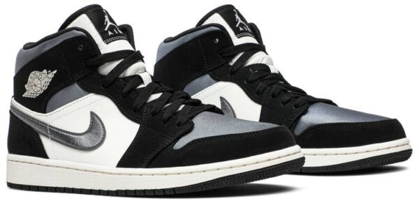 Jordan 1 Mid Satin Grey Toe 852542-011 - Phonecase4u photo 3