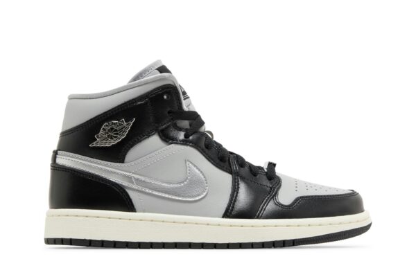 Jordan 1 Mid SE Black Metallic Silver (Women's) FB9892-002 - Phonecase4u photo 1