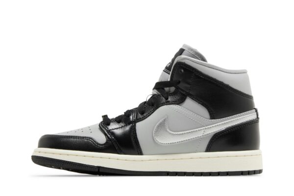 Jordan 1 Mid SE Black Metallic Silver (Women's) FB9892-002 - Phonecase4u photo 3
