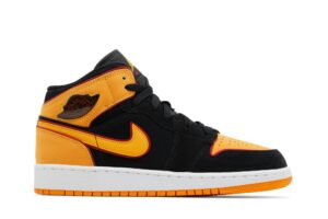 Jordan 1 Mid SE Black Vivid Orange (GS) FJ4924-008 - Phonecase4u photo 1