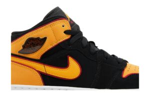 Jordan 1 Mid SE Black Vivid Orange (GS) FJ4924-008 - Phonecase4u photo 2