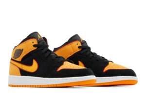 Jordan 1 Mid SE Black Vivid Orange (GS) FJ4924-008 - Phonecase4u photo 8