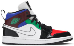 Jordan 1 Mid SE Black White Multi-Color (Women's) DB5454-001 - Phonecase4u photo 1