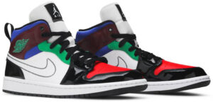 Jordan 1 Mid SE Black White Multi-Color (Women's) DB5454-001 - Phonecase4u photo 3