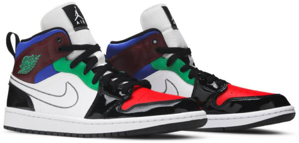 Jordan 1 Mid SE Black White Multi-Color (Women's) DB5454-001 - Phonecase4u photo 3