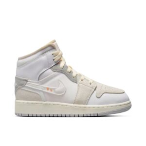 Jordan 1 Mid SE Craft Inside Out White Grey (GS) DQ3726-100 - Phonecase4u photo 1