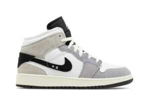 Jordan 1 Mid SE Craft White Cement Grey Black (GS) FD9091-002 - Phonecase4u photo 1