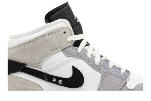 Jordan 1 Mid SE Craft White Cement Grey Black (GS) FD9091-002 - Phonecase4u photo 2