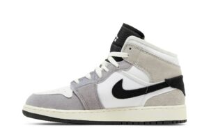 Jordan 1 Mid SE Craft White Cement Grey Black (GS) FD9091-002 - Phonecase4u photo 3