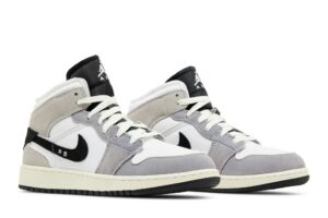 Jordan 1 Mid SE Craft White Cement Grey Black (GS) FD9091-002 - Phonecase4u photo 8