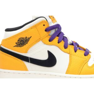 Jordan 1 Mid SE Lakers (GS) BQ6931-700 - Phonecase4u photo 2