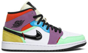 Jordan 1 Mid SE Multi-Color (Women's) CW1140-100 - Phonecase4u photo 1