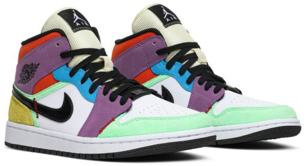 Jordan 1 Mid SE Multi-Color (Women's) CW1140-100 - Phonecase4u photo 5