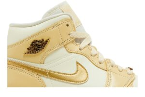 Jordan 1 Mid SE Pale Vanilla Metallic Gold (Women's) FB9892-200 - Phonecase4u photo 2
