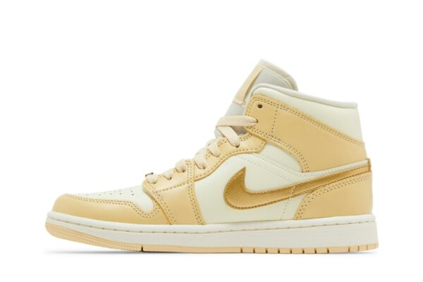 Jordan 1 Mid SE Pale Vanilla Metallic Gold (Women's) FB9892-200 - Phonecase4u photo 3
