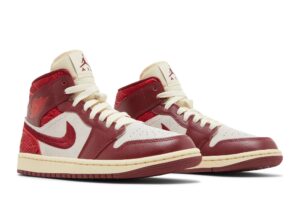 Jordan 1 Mid SE Tiki Leaf Team Red (Women's) DZ2820-601 - Phonecase4u photo 8