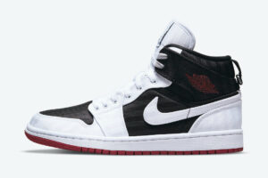 Jordan 1 Mid SE Utility Canvas White Black Gym Red (Women's) DD9338-016 - Phonecase4u photo 2