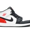 Jordan 1 Mid SE White Black Red Spruce (GS) BQ6931-100 - Phonecase4u photo 1