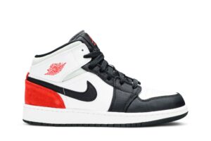 Jordan 1 Mid SE White Black Red Spruce (GS) BQ6931-100 - Phonecase4u photo 1