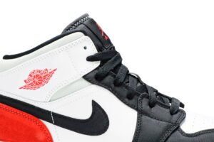 Jordan 1 Mid SE White Black Red Spruce (GS) BQ6931-100 - Phonecase4u photo 2