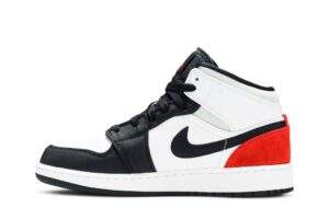 Jordan 1 Mid SE White Black Red Spruce (GS) BQ6931-100 - Phonecase4u photo 3