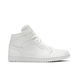Jordan 1 Mid Triple White (2019) 554724-129 - Phonecase4u photo 1