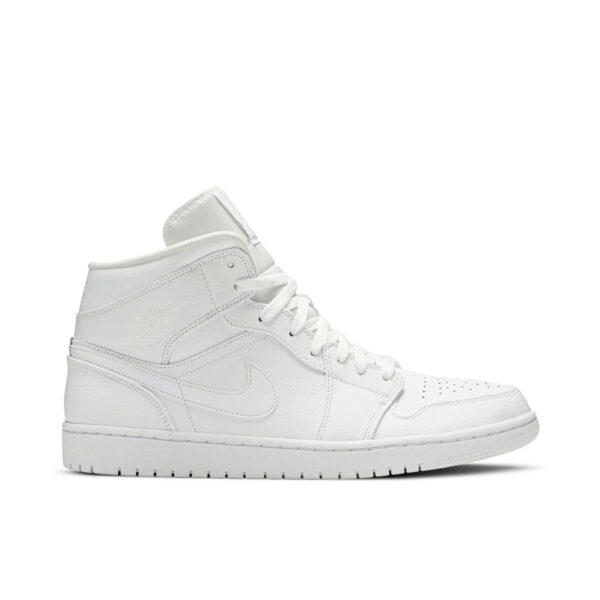 Jordan 1 Mid Triple White (2019) 554724-129 - Phonecase4u photo 1