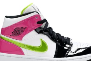 Jordan 1 Mid White Black Cyber Pink CZ9834-100 - Phonecase4u photo 2