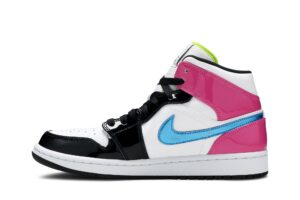 Jordan 1 Mid White Black Cyber Pink CZ9834-100 - Phonecase4u photo 3