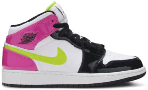 Jordan 1 Mid White Black Cyber Pink (GS) CZ9835-100 - Phonecase4u photo 1