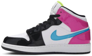 Jordan 1 Mid White Black Cyber Pink (GS) CZ9835-100 - Phonecase4u photo 2