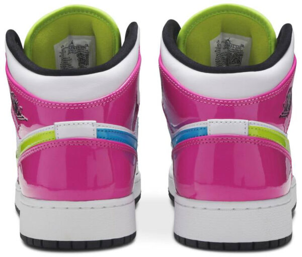 Jordan 1 Mid White Black Cyber Pink (GS) CZ9835-100 - Phonecase4u photo 4