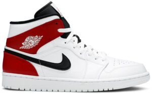 Jordan 1 Mid White Black Gym Red 554724-116 - Phonecase4u photo 1