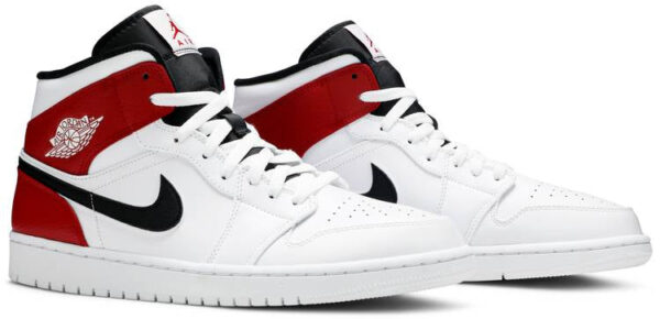 Jordan 1 Mid White Black Gym Red 554724-116 - Phonecase4u photo 3
