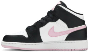 Jordan 1 Mid White Black Light Arctic Pink (GS) 555112-103 - Phonecase4u photo 2