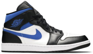 Jordan 1 Mid White Black Racer Blue 554724-140 - Phonecase4u photo 1