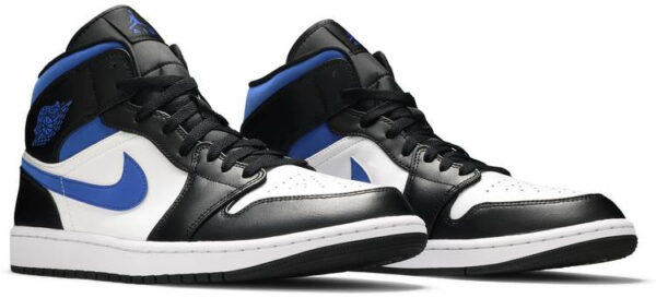 Jordan 1 Mid White Black Racer Blue 554724-140 - Phonecase4u photo 3