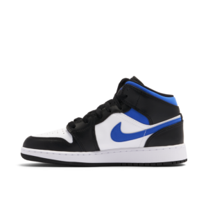 Jordan 1 Mid White Black Racer Blue (GS) 554725-140 - Phonecase4u photo 2