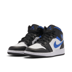 Jordan 1 Mid White Black Racer Blue (GS) 554725-140 - Phonecase4u photo 4