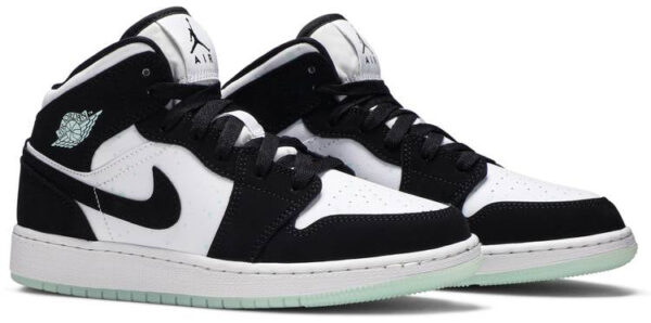 Jordan 1 Mid White Black Teal Tint (GS) BQ6931-103 - Phonecase4u photo 3