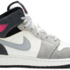 Jordan 1 Mid White Grey Hyper Pink (GS) 555112-117 - Phonecase4u photo 1
