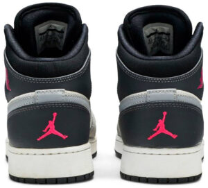 Jordan 1 Mid White Grey Hyper Pink (GS) 555112-117 - Phonecase4u photo 4