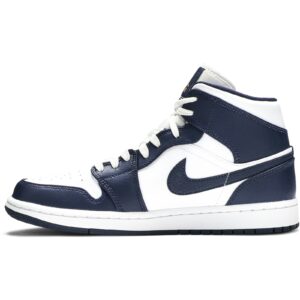 Jordan 1 Mid White Metallic Gold Obsidian 554724-174 - Phonecase4u photo 3